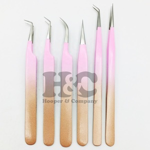 Top Deal pince à cils durable Ombre Extension de cils pince à épiler vison pince à cils Top vente Volume pointe pointue quantité minimale de commande - Product Image 2