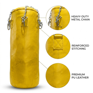 Sac de boxe autoportant en cuir PU, équipement d'entraînement de fitness à domicile - Product Image 3