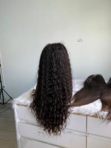 Cierre de Peluca de onda profunda 5*5 HD encaje crudo vietnamita y cutícula alineada vendedores de cabello humano de alta calidad - Product Image 4