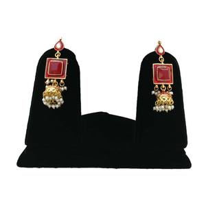 ต่างหูห้อยประดับคริสตัลรูปดอกไม้ ดีไซน์ทันสมัย ชุบทอง น้ำหนักเบา วัสดุอัลลอยด์ ประดับเพชรเทียม สไตล์จุมก้า เครื่องประดับแฟชั่นแบบดั้งเดิม - Product Image 2