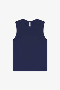 Camisetas sin mangas de alto rendimiento para hombre Bella Canvas Custom Apparel, camisetas unisex de mezcla triple, Tri/Negro, talla XS - Product Image 6