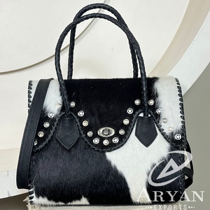 2026 Vintage Handmade Cowhide Leather Tote <b>Bag</b> for Ladies Detachable Strap Twist & Turn Lock Fashionable Women's Shoulder <b>Bags</b> - Product Image 1