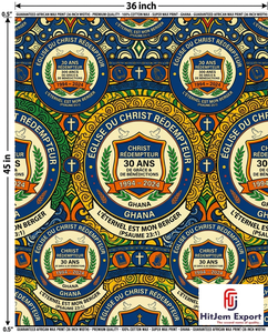 Custom African Wax Print Fabric Manufacturer for Church Anniversary Celebration Convention Uniform and Fundraising Events - Product Image 6