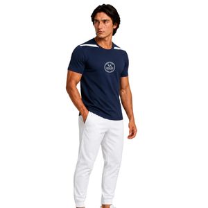 <b>Men's</b> <b>Navy</b> <b>Blue</b> Quick Dry Sports <b>T</b>-<b>Shirt</b> Breathable Moisture Wicking Athletic Training Tee for Gym Running Workout Fitness - Product Image 1