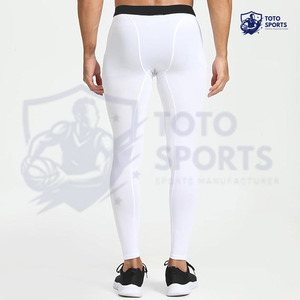 Top Trendy Breathable Lightweight Sports Wear Best Supplier Comfortable Slim Fit <b>Men</b> Professional Compression <b>Base</b> <b>Layer</b> Pant - Product Image 3