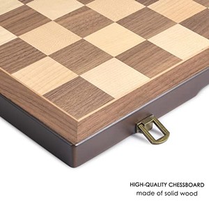 Handcrafted Jodhpur <b>Wood</b> <b>Chess</b> Checkers <b>Set</b> Wholesale - Artisan Carved - Product Image 3