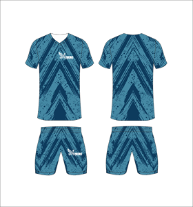 Conjunto de Uniforme Deportivo Sublimado Personalizado, Camiseta con Cuello en V y Pantalones Cortos, Uniforme de Entrenamiento Atlético, Ropa Deportiva Transpirable para Hombre, Conjunto de Uniforme para Equipo - Product Image 1
