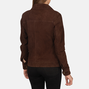 Chaquetas de Cuero Genuino para Mujer, Cuello Clásico Rosa, Alta Calidad, Venta al Por Mayor, Chaquetas Biker Bomber para Chicas, Colores Personalizados con Logotipo, OEM - Product Image 4