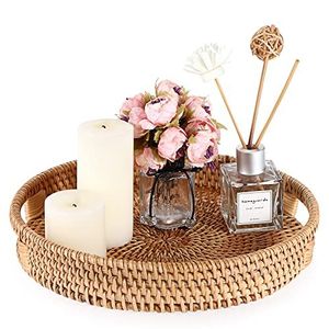 Handmade Rattan <b>Tray</b> For Kitchen Counter Organization And Elegant Dining <b>Table</b> Serving Display - Product Image 3
