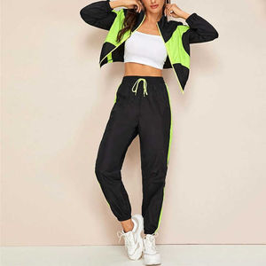 Women's Winter Windbreaker 2-Piece Trouser <b>Jacket</b> Set Breathable Lightweight Waterproof Tracksuits for Running & Biking Set's - Product Image 2