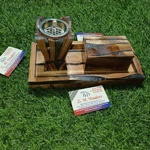 เตาเผาบัคฮูร์เรซิ่นทำมือ กลิ่นอู๊ดหรูหรา ของขวัญพรีเมียมสำหรับรอมฎอนและอีด - Product Image 1