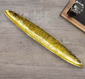 Plato de Servicio de Latón con Acabado Vintage en Forma de Bote de Aluminio Clásico Hecho a Mano de la Mejor Calidad, Color Dorado, para Fiestas y Bodas - Product Image 6