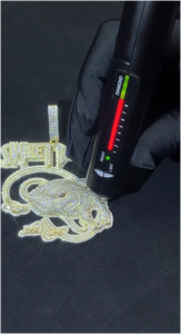 จี้เพชรโมอิสซาไนต์ VVS D สุดหรู สไตล์ฮิปฮอป เงินแท้ 925  พร้อมใบรับรอง GRA  ผ่านการทดสอบเครื่องตรวจสอบเพชร - Product Image 3