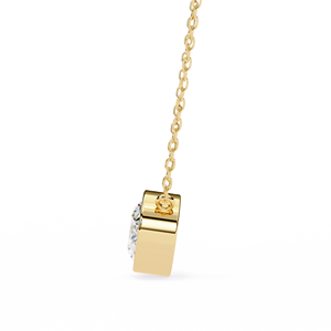 Collar con Colgante Minimalista de Oro Sólido de 14K con Diamante de Laboratorio de Corte Ovalado de 2 CT, Certificado IGI, con Engaste en Bisel, para Mujer, Regalo para Fiestas - Product Image 3