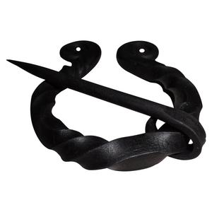 Bague unisexe artisanale en acier inoxydable plaqué platine, design torsadé forgé en fer forgé style Viking, idéale pour les fêtes - Grande Vente - Product Image 2