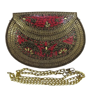 Bolso de mosaico indio hecho a mano para mujer, bolsa de mano de Metal para fiestas de noche, venta al por mayor, 2023 - Product Image 1