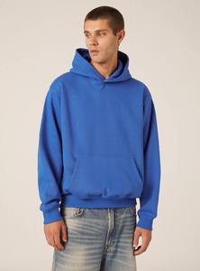 Sweat à capuche homme personnalisé avec logo de marque 2026, streetwear, imprimé numérique uni, 100 % coton molletonné avec poche, coupe classique pour l'hiver - Product Image 2