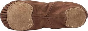 Zapatos de Baile Flexibles y Cómodos Baifa Danzo para Niñas y Mujeres, Color Marrón, Lona Elástica, Suela Dividida, Venta al Por Mayor - Product Image 6