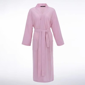 2026 New Arrive Breathable <b>Waffle</b> Cotton Luxury <b>Bathrobe</b> Home Wear Robes Women's Sleepwear - Product Image 1
