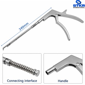 Pinza Interlaminar Endoscópica para Cirugía de Columna, Tamaño de Mordida de 1mm a 5mm, Fabricada en Acero Inoxidable Alemán - Product Image 2