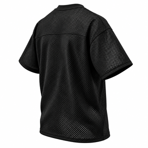 Wholesale <b>Men</b> Mesh Jersey T Shirt Heavy Weight Breathable Football Jersey Tee Drop Shoulder Custom <b>Men's</b> Athletic Mesh Shirt - Product Image 4
