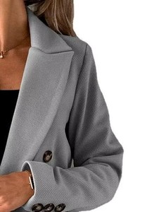 6. Abrigo de Lana para Mujer, Elegante Ropa de Invierno, Diseño Clásico con Solapa, Abrigo Cálido y Moderno, Etiqueta Personalizada, Proveedor de Fábrica al por Mayor - Product Image 2