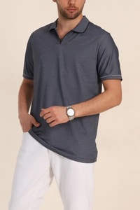 เสื้อเชิ้ตผู้ชายคุณภาพสูง EVER GLOW EG-1824 ผ้าไผ่/ฝ้ายถักแบบ Pique ด้านหน้า สวมใส่สบาย ระบายอากาศได้ดี แห้งเร็ว ทรงปกติ - Product Image 4