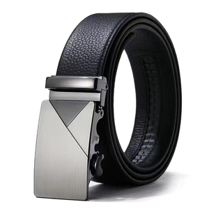 Cinturón de Cuero Dividido Blanco con Hebilla Automática de Aleación para Hombre, 3.5cm, Logotipo Personalizado, Venta al por Mayor de Fábrica - Product Image 5