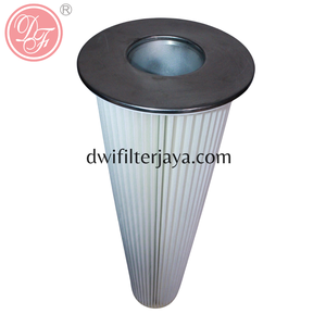 Filtre à air à cartouche anti-poussière pour la purification des fumées de découpe laser du métal, avec couvercle à bride ronde ignifuge - Product Image 4