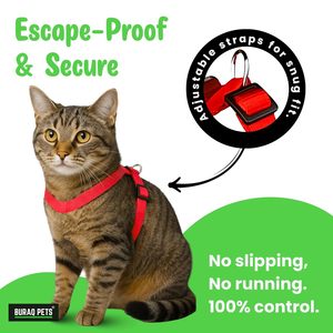 Plain Cat <b>Harness</b> Body Set OEM ODM Custom Logo Adjustable Cat <b>Harness</b> & Leash Set Direct Manufacturer - Product Image 5