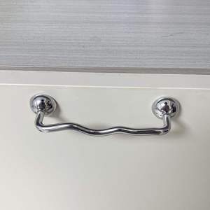 Unique Wave Shaped Satin <b>Brass</b> Cabinet Handle Vintage <b>Antique</b> Bronze Furniture Pull Handle Drawer Closet Dresser Hardware - Product Image 6