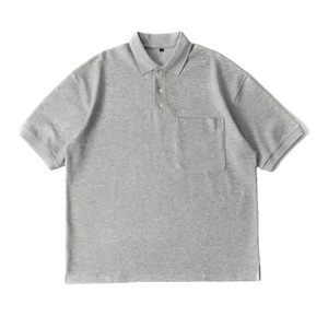 Polo para hombre con logotipo personalizado 100% algodón Color sólido Casual manga corta diseño bolsillo frontal transpirable - Product Image 6