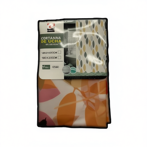 Rideau de douche en plastique Cortena 180*200CM, design moderne, pack mixte, imperméable, matériau PEVA - Product Image 2