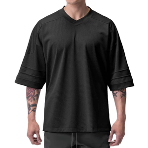 Wholesale Custom Black Sports <b>Shirt</b> Quick Dry 100% <b>Polyester</b> Breathable Gym Running Training <b>T</b> <b>Shirt</b> OEM ODM Manufacturer - Product Image 3