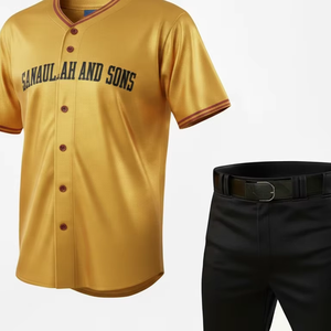 Wholesale High Performance <b>Baseball</b> Uniform Custom Team Jersey <b>Set</b> Breathable Lightweight Athletic Sportswear - Product Image 1