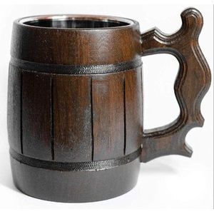 Mug en bois naturel avec accent en corde - Product Image 3
