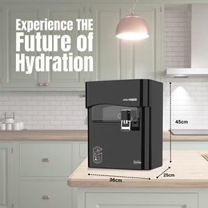 Système de purification d'eau alcaline AQUA 9090 BLACK RO COPPER TDS avec filtre à sédiments 5 microns et matériau de cabinet de qualité supérieure - Product Image 1