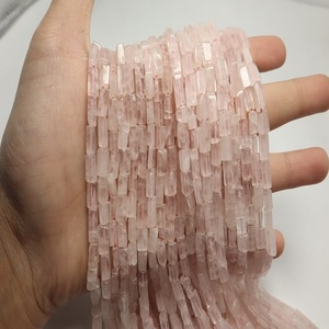 Cuentas Heishi de Cuarzo Rosa Natural de 20 Pulgadas de Largo, Tamaños Mixtos de 4mm-10mm, Cuentas Espaciadoras de Piedras Preciosas para Fabricación de Joyas - Product Image 2