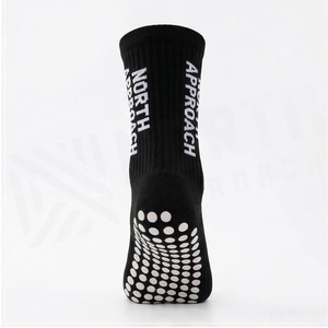 <b>Black</b> Crew Athletic <b>Socks</b> Breathable Knitted for Basketball Adults Summer Season - Product Image 2