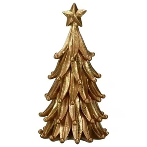 Petit sapin de Noël décoratif en métal pour table, élégant et idéal pour les espaces restreints, décoration de Noël parfaite pour la maison moderne. - Product Image 3
