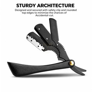 Professional Straight Razor with 100 Premium Treat Single <b>Blade</b> Razor - <b>Barber</b> Razor for Inspired Men Close Shaving 100 Percent - Product Image 2