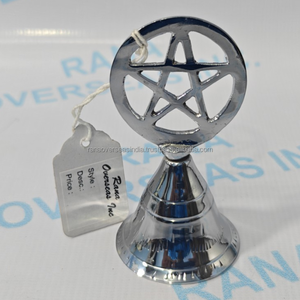 Eco Friendly Metal Pentagram Brass <b>Hand</b> Bell Decorative Ritual Bell for Home Altar Decor Meditation Spiritual Gift - Product Image 6