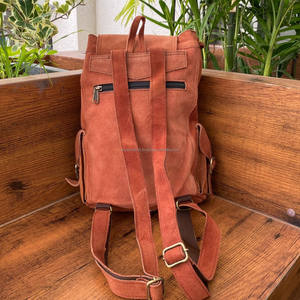 Large Capacity Suede <b>Leather</b> Backpacks for <b>Men</b> & Women School <b>Bags</b> Vintage Drawstring Daypack High Quality Laptop Backpack <b>Bags</b> - Product Image 5