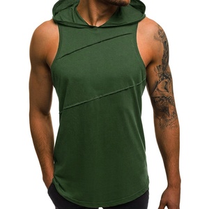 Unisex Custom Gym Bodybuilding Hoodies For Men's Muscle Sleeveless <b>Stringer</b> <b>Vest</b> Workout Cut off Tank Tops Oversize Cotton Shirt - Product Image 1