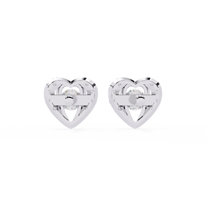 Pendientes de Diamantes Cultivados en Laboratorio con Corte Redondo de Diseño Único, Oro de 14K, Certificados por IGI, para Regalo, Fiesta y Aniversario - Product Image 5