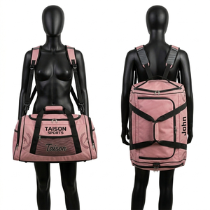 Bolsa Deportiva de Lucha Libre para Mujer, Premium, Poliéster 600D GSM, Verde, Doble Panel, Mochila Duffel con Bolsillo de Malla, Logotipo Personalizado con Sublimación - Product Image 4