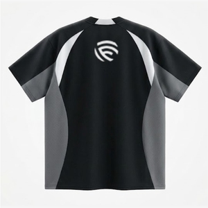 T-shirt Raglan Homme Personnalisé Streetwear Haute Qualité avec Panneaux en Maille, T-shirt Technique Décontracté Uni Oversize à Manches Courtes pour le Sport - Product Image 3