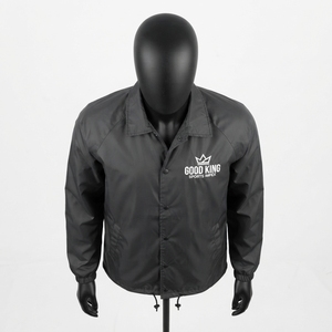 เสื้อโค้ชแจ็คเก็ตแบบหนา แห้งเร็ว ซับในไนลอน ติดกระดุม คอตั้ง - Product Image 5