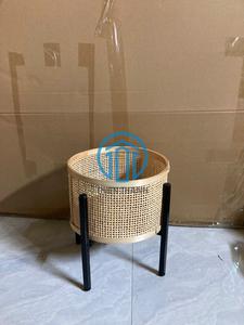 Vintage Wicker Rattan Planter <b>Basket</b> Wicker Planter Rattan Plant Holder <b>for</b> <b>Flower</b> Pots & Planters - Product Image 3