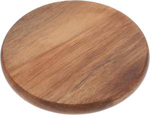 Acacia Wood Luxury Handmade Round 10mm Thick Tea <b>Coaster</b> <b>Set</b> Decorative <b>Coasters</b> for Home and Office - Product Image 4